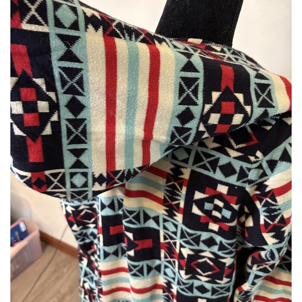 Woolrich Women's Southwestern Print Cardigan Sweater Coatigan Aztec Sz M Western - Picture 4 of 8